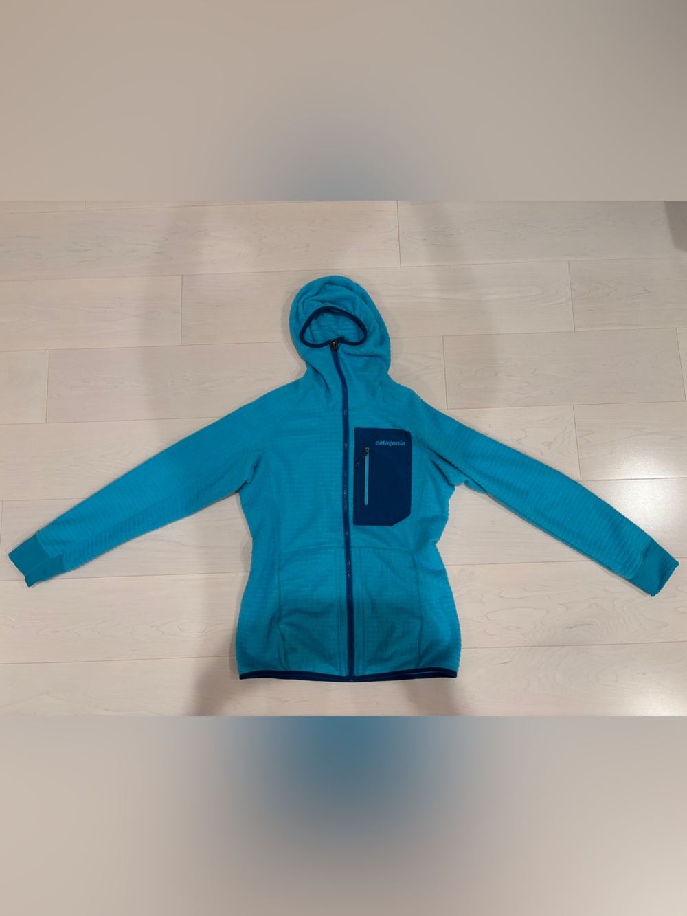Patagonia Blue Reversible Fleece Jacket